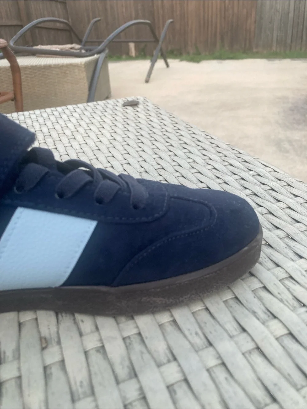 H&M Black and Light Blue Sneakers